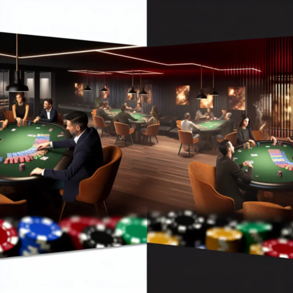 Players gathered around casino-quality poker tables at A Spades Fun