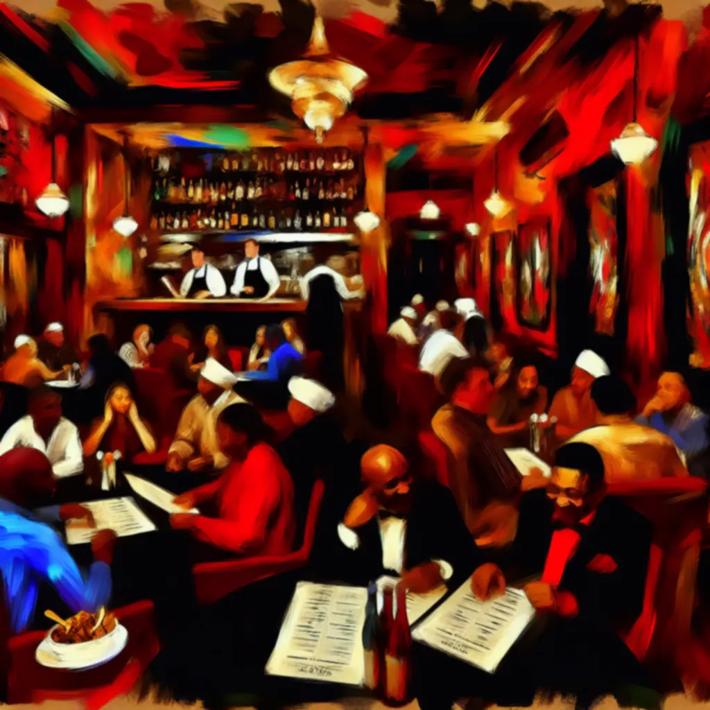 Lively poker bar table with food and drinks from the A Spades Fun menu