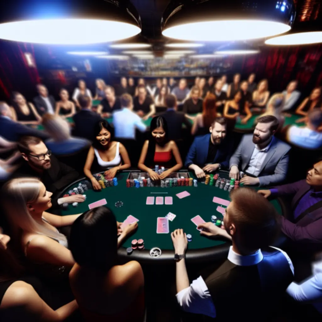 Players seated around a live poker table during a game at A Spades Fun