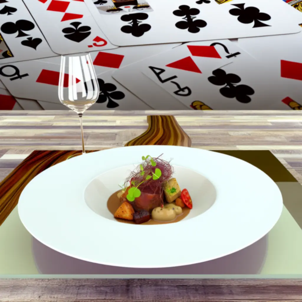 House special dishes plated at A Spades Fun